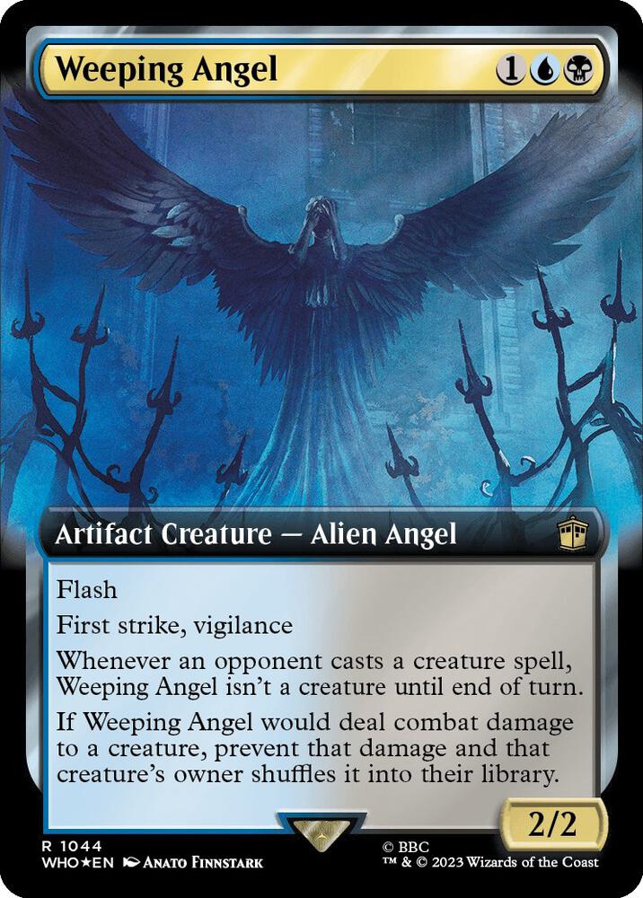 Weeping Angel (Extended Art) (Surge Foil) (1044) [Doctor Who] [Extended Art]