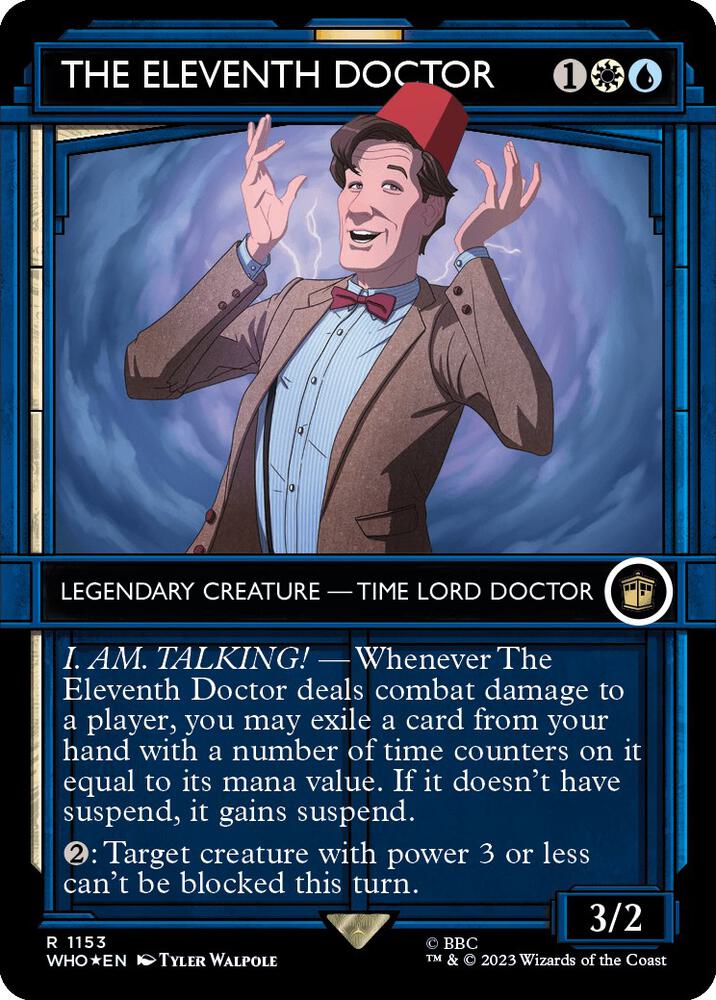 The Eleventh Doctor (Showcase) (Surge Foil) (1153) [Doctor Who] [Showcase, Borderless]