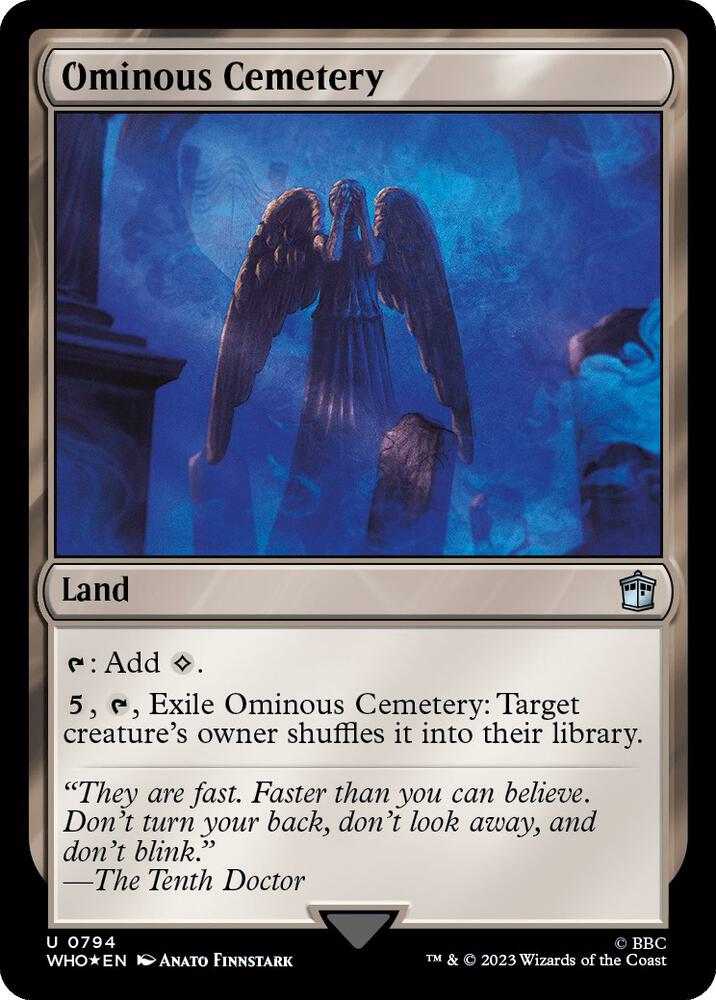 Ominous Cemetery (Surge Foil) (794) [Doctor Who]