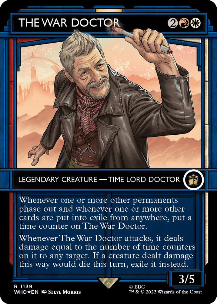 The War Doctor (Showcase) (Surge Foil) (1139) [Doctor Who] [Showcase, Borderless]