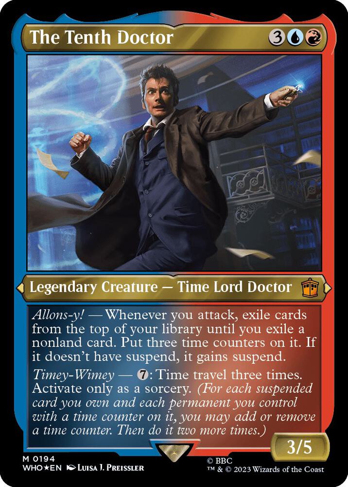 The Tenth Doctor (Display Commander) - Thick Stock (194) [Doctor Who]