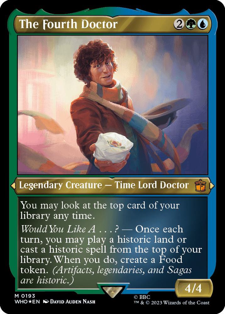 The Fourth Doctor (Display Commander) - Thick Stock (193) [Doctor Who]
