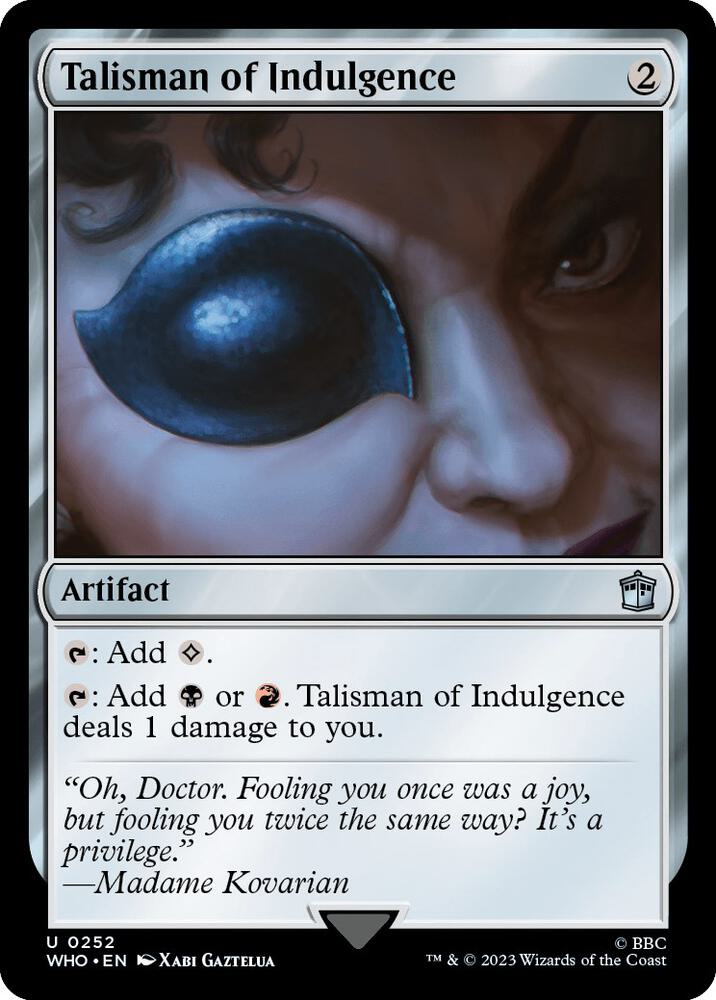 Talisman of Indulgence (252) [Doctor Who]