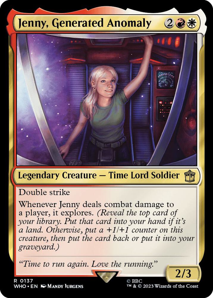 Jenny, Generated Anomaly (137) [Doctor Who]