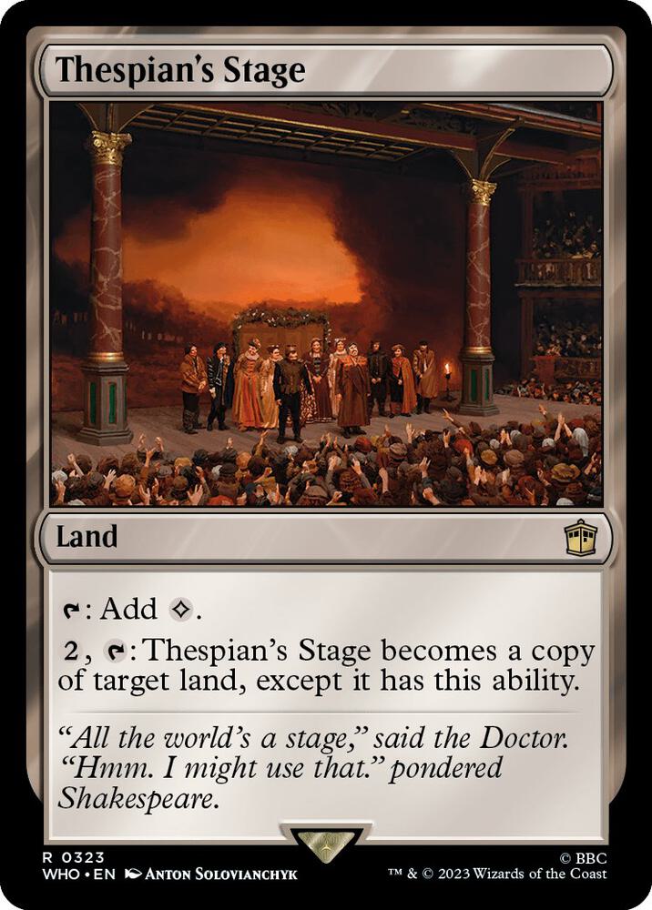 Thespian's Stage (323) [Doctor Who]