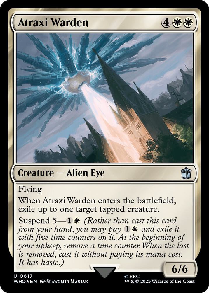 Atraxi Warden (Surge Foil) (617) [Doctor Who]