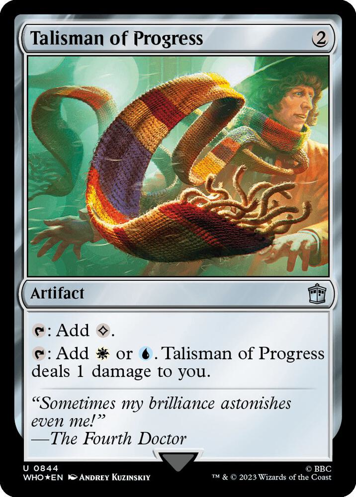 Talisman of Progress (Surge Foil) (844) [Doctor Who]