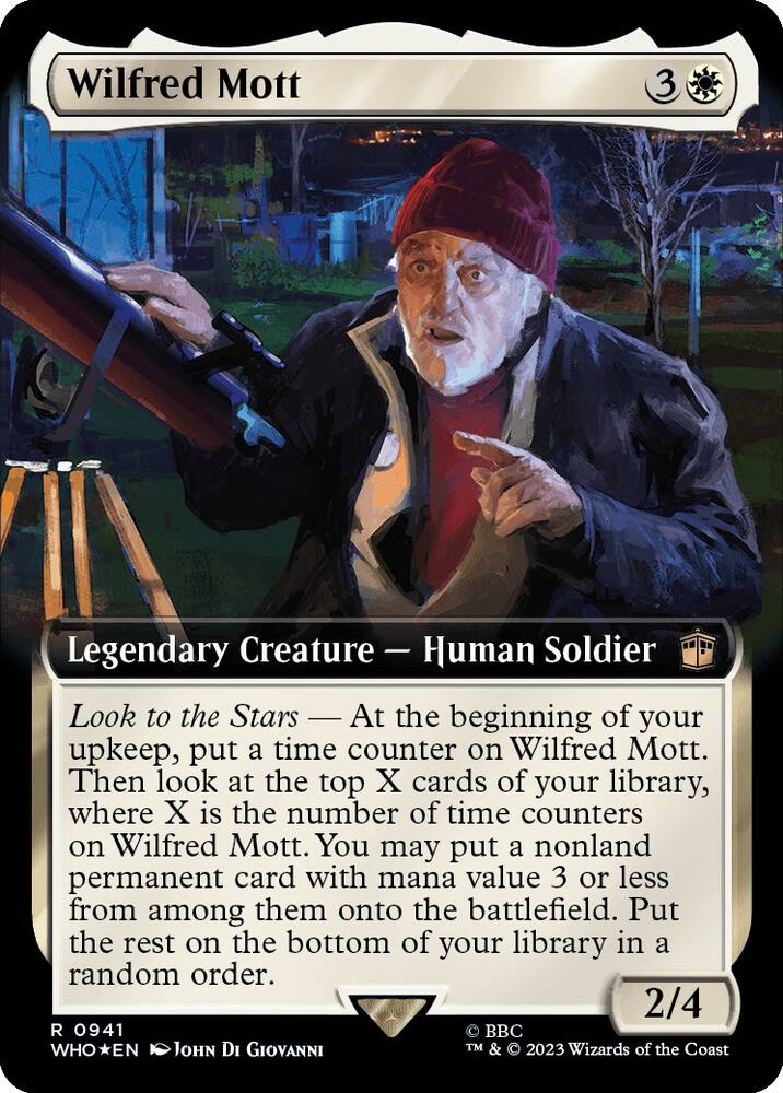 Wilfred Mott (Extended Art) (Surge Foil) (941) [Doctor Who] [Extended Art]