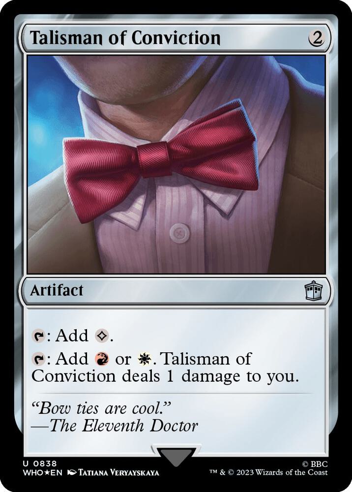 Talisman of Conviction (Surge Foil) (838) [Doctor Who]