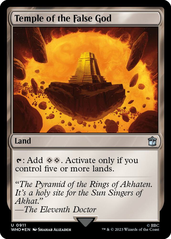 Temple of the False God (Surge Foil) (911) [Doctor Who]