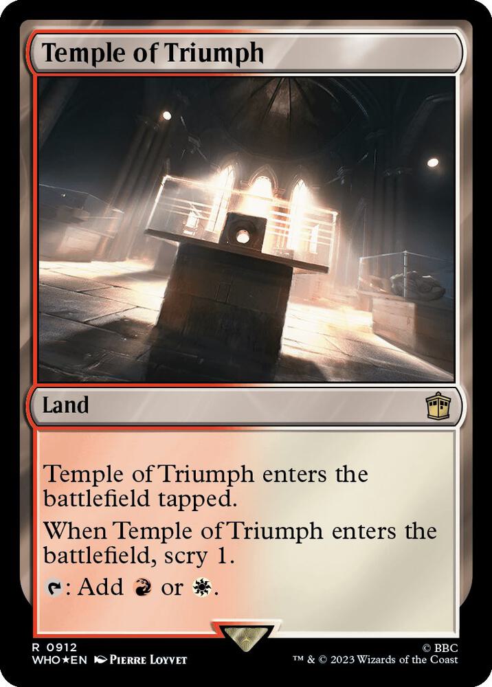 Temple of Triumph (Surge Foil) (912) [Doctor Who]