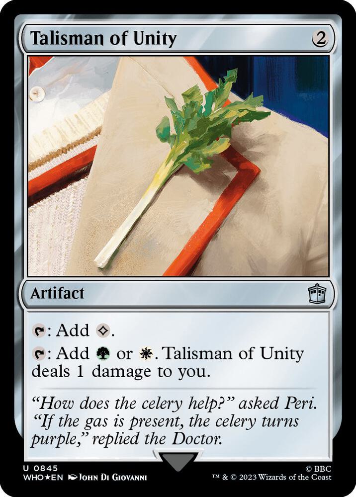 Talisman of Unity (Surge Foil) (845) [Doctor Who]