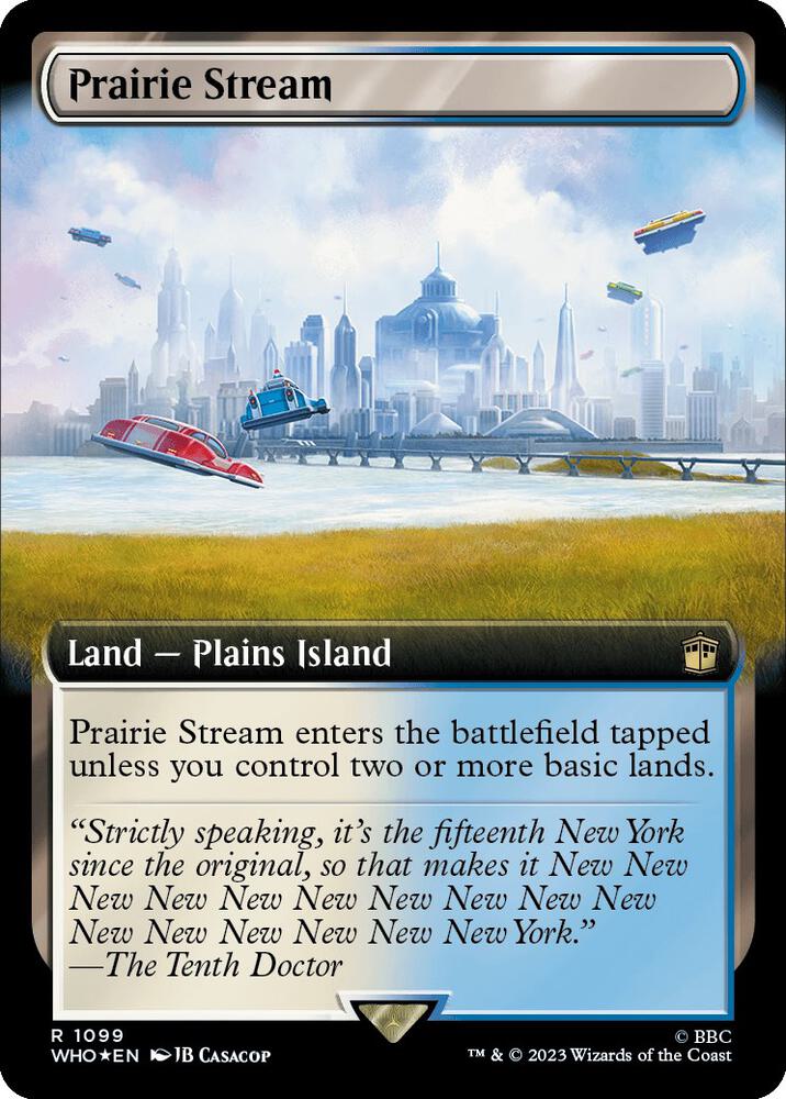 Prairie Stream (Extended Art) (Surge Foil) (1099) [Doctor Who] [Extended Art]