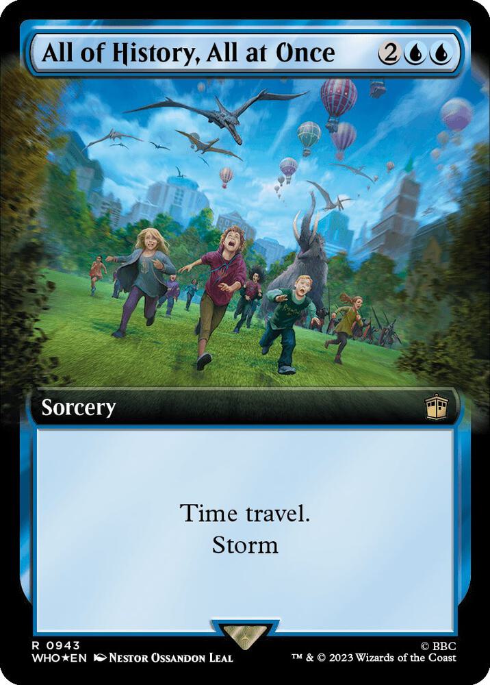 All of History, All at Once (Extended Art) (Surge Foil) (943) [Doctor Who] [Extended Art]