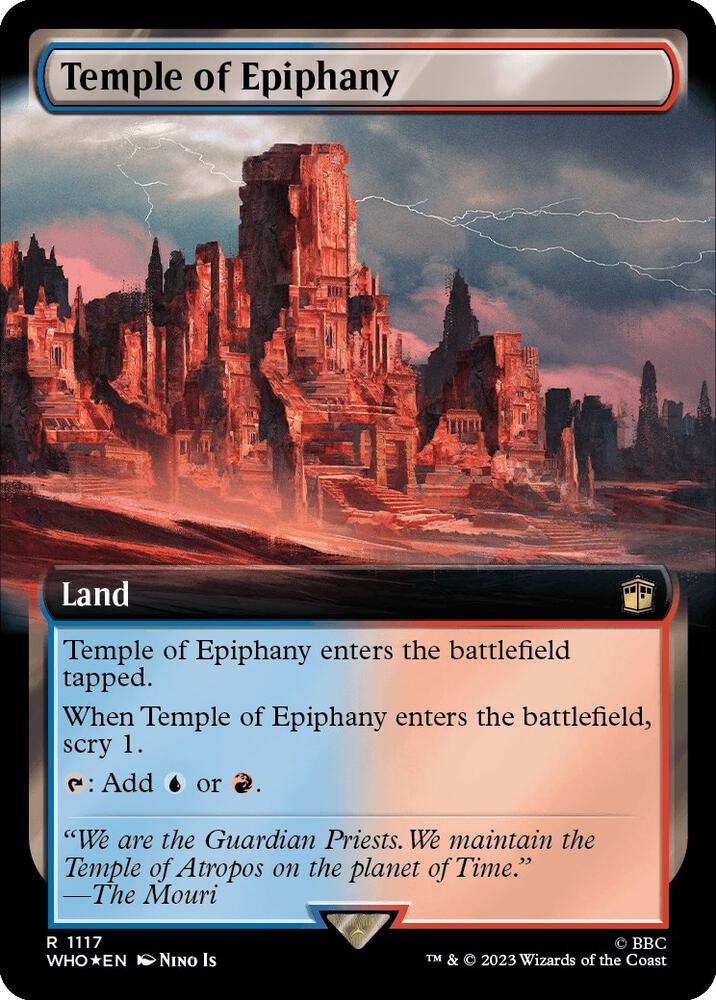Temple of Epiphany (Extended Art) (Surge Foil) (1117) [Doctor Who] [Extended Art]