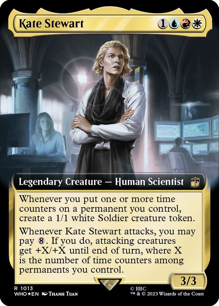 Kate Stewart (Extended Art) (Surge Foil) (1013) [Doctor Who] [Extended Art]