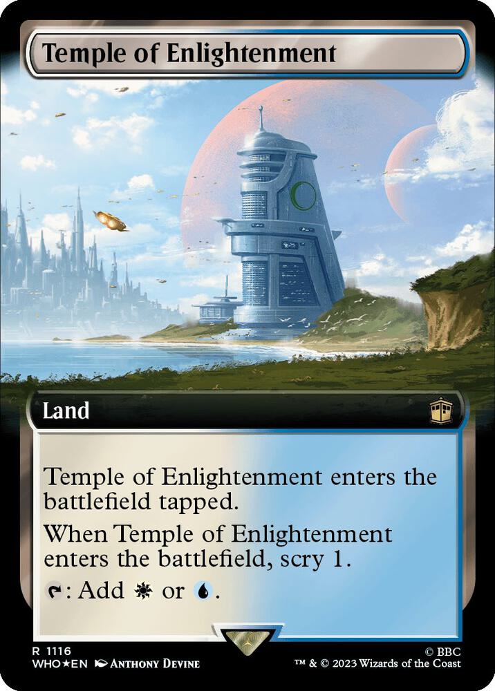 Temple of Enlightenment (Extended Art) (Surge Foil) (1116) [Doctor Who] [Extended Art]