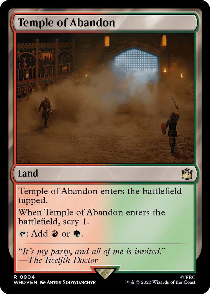 Temple of Abandon (Surge Foil) (904) [Doctor Who]