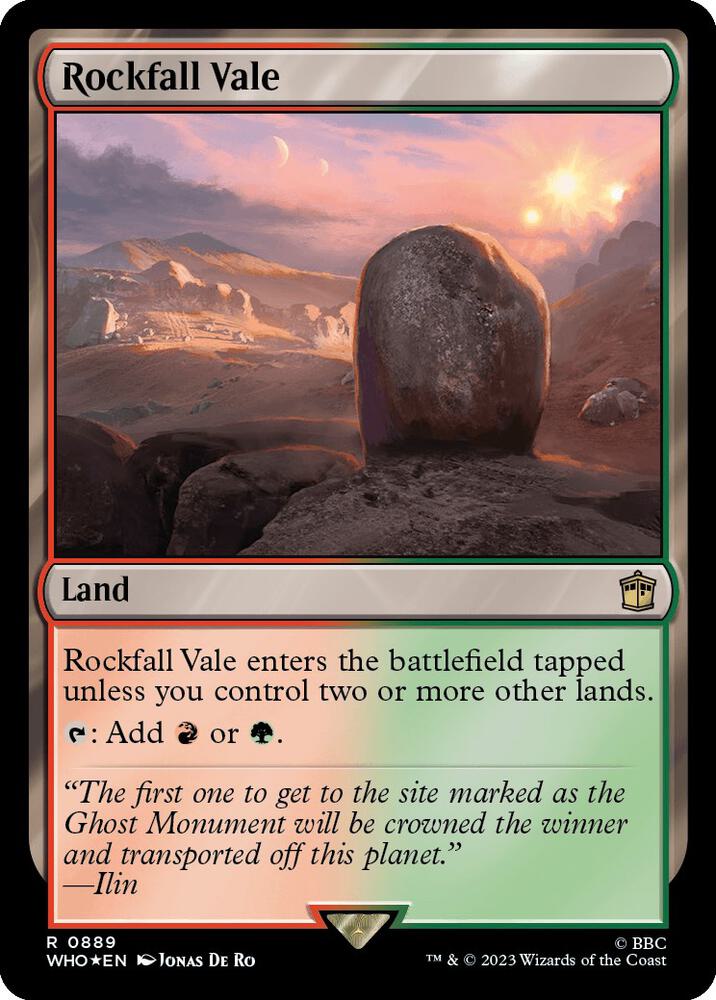 Rockfall Vale (Surge Foil) (889) [Doctor Who]