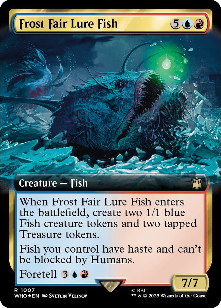 Frost Fair Lure Fish (Extended Art) (Surge Foil) (1007) [Doctor Who] [Extended Art]