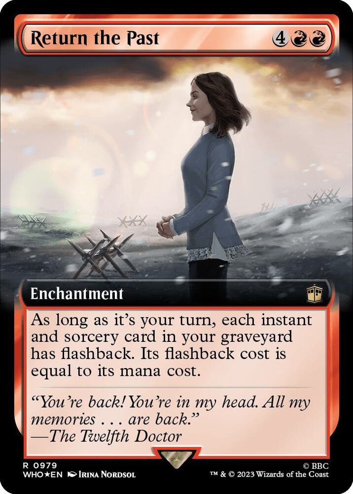 Return the Past (Extended Art) (Surge Foil) (979) [Doctor Who] [Extended Art]