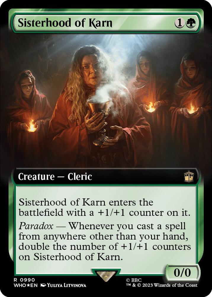 Sisterhood of Karn (Extended Art) (Surge Foil) (990) [Doctor Who] [Extended Art]