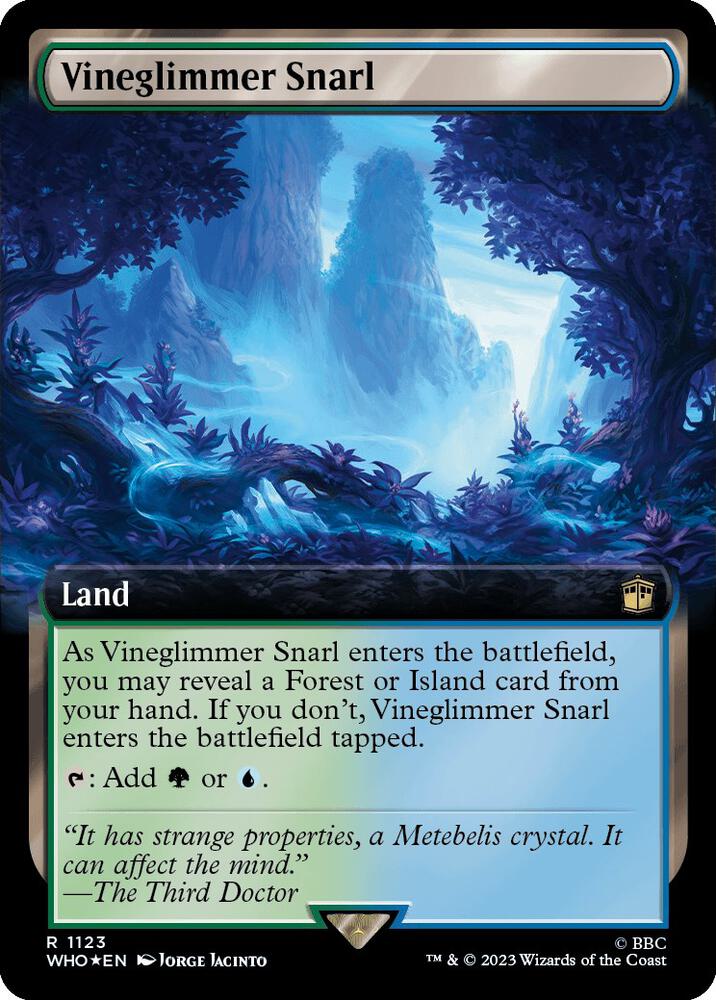 Vineglimmer Snarl (Extended Art) (Surge Foil) (1123) [Doctor Who] [Extended Art]