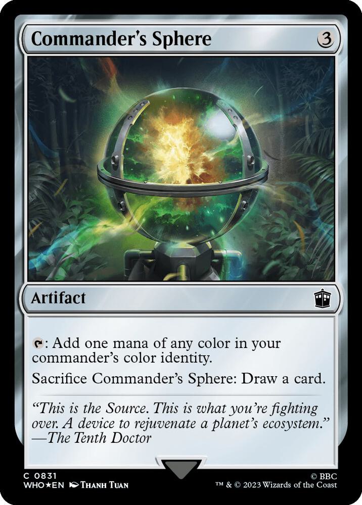 Commander's Sphere (Surge Foil) (831) [Doctor Who]