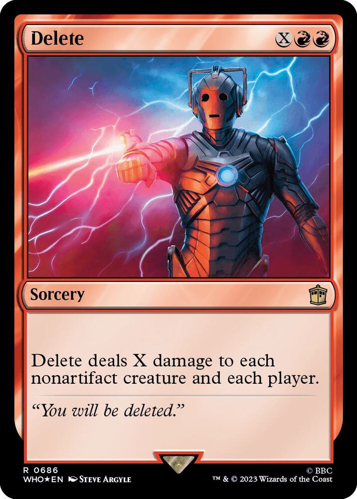 Delete (Surge Foil) (686) [Doctor Who]
