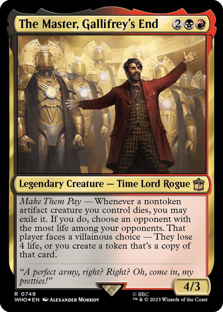 The Master, Gallifrey's End (Surge Foil) (749) [Doctor Who]