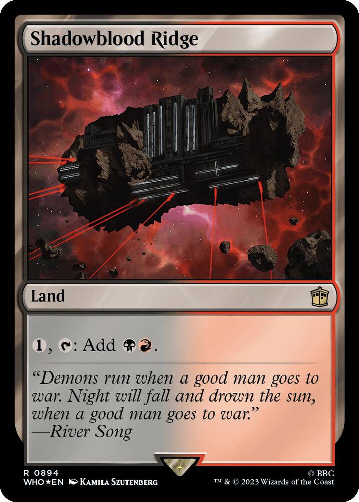 Shadowblood Ridge (Surge Foil) (894) [Doctor Who]