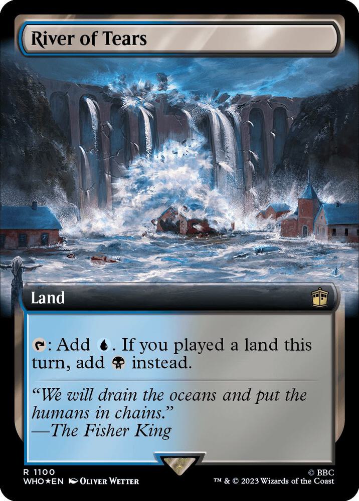 River of Tears (Extended Art) (Surge Foil) (1100) [Doctor Who] [Extended Art]