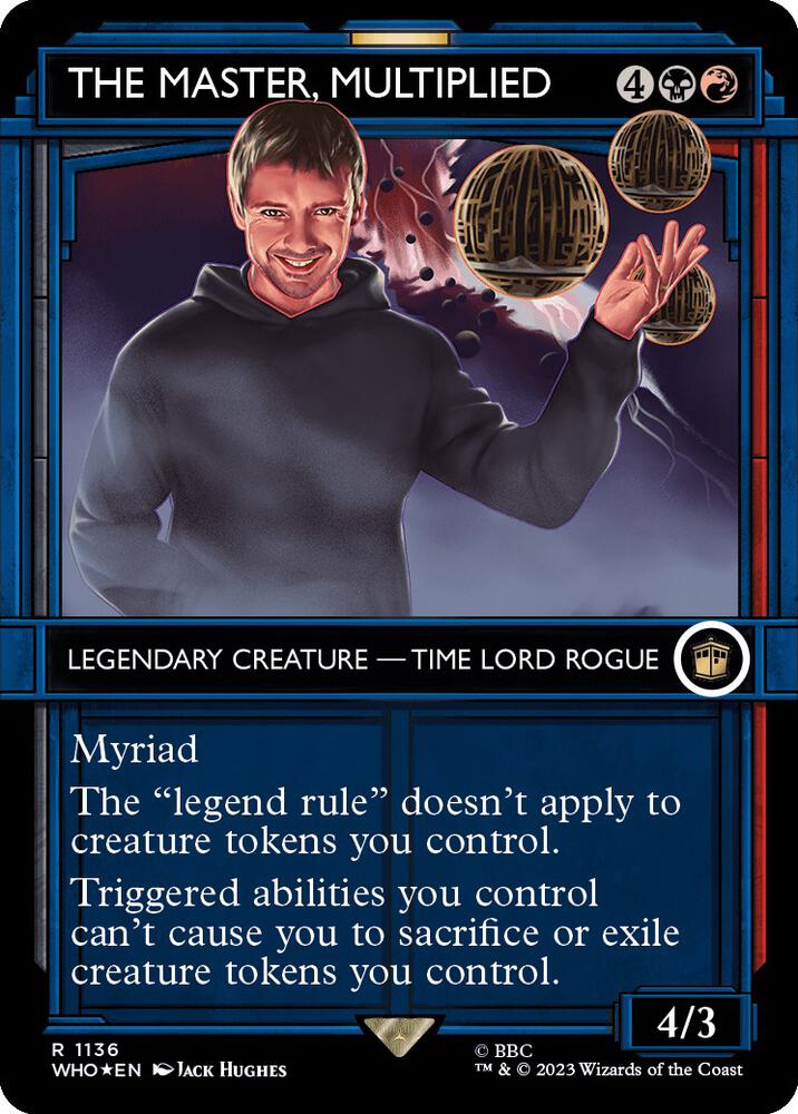 The Master, Multiplied (Showcase) (Surge Foil) (1136) [Doctor Who] [Showcase, Borderless]