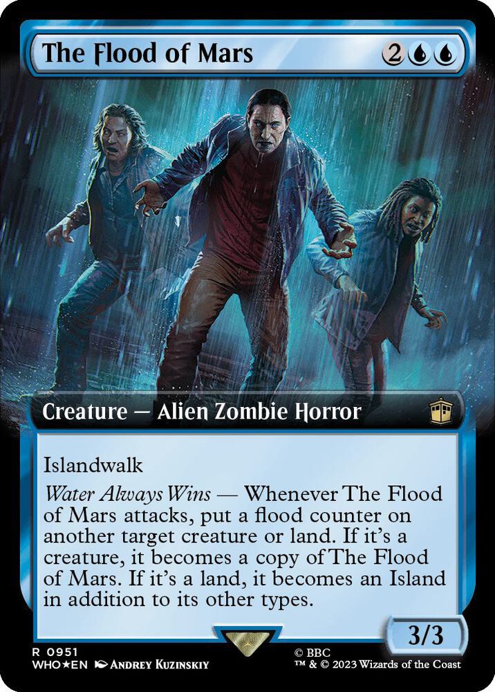 The Flood of Mars (Extended Art) (Surge Foil) (951) [Doctor Who] [Extended Art]