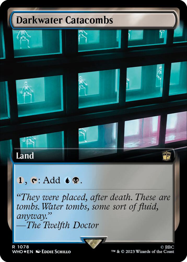 Darkwater Catacombs (Extended Art) (Surge Foil) (1078) [Doctor Who] [Extended Art]