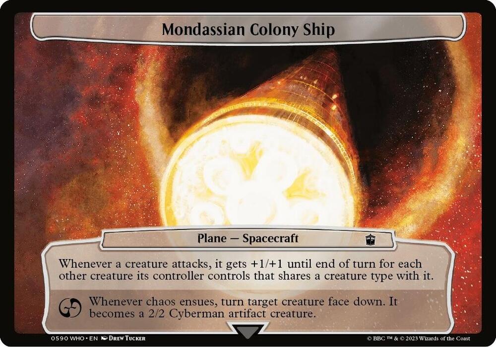 Mondassian Colony Ship (590) [Planechase: Universes Beyond: Doctor Who]