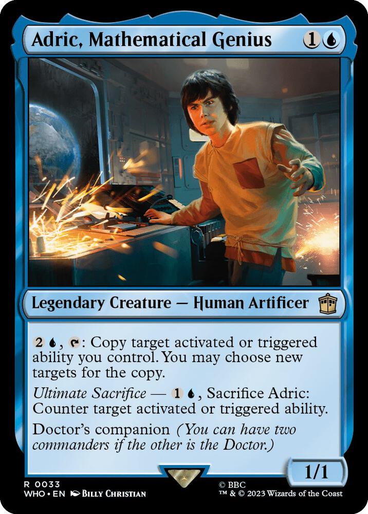 Adric, Mathematical Genius (33) [Doctor Who]