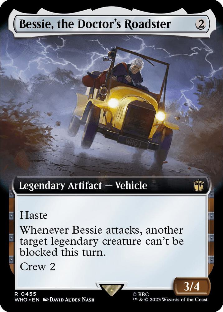 Bessie, the Doctor's Roadster (Extended Art) (455) [Doctor Who] [Extended Art]