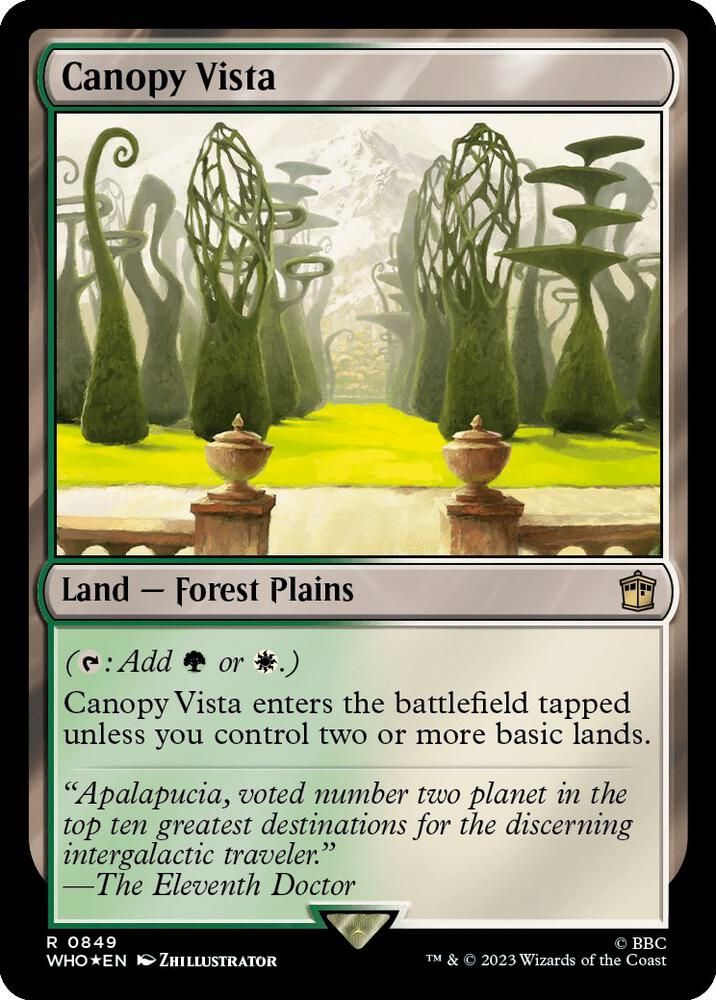 Canopy Vista (Surge Foil) (849) [Doctor Who]