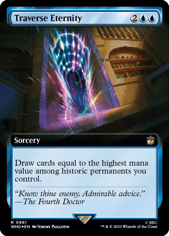 Traverse Eternity (Extended Art) (Surge Foil) (961) [Doctor Who] [Extended Art]