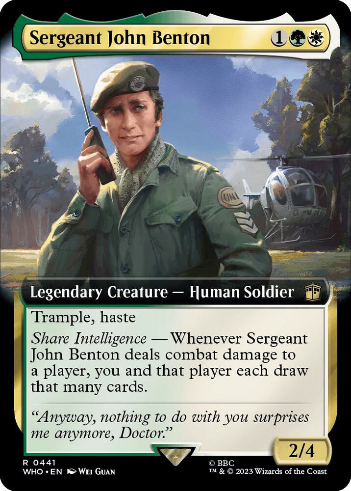 Sergeant John Benton (Extended Art) (441) [Doctor Who] [Extended Art]
