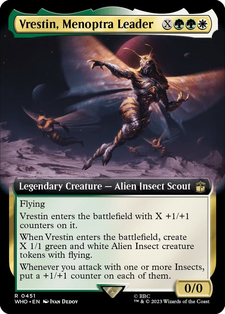 Vrestin, Menoptra Leader (Extended Art) (451) [Doctor Who] [Extended Art]