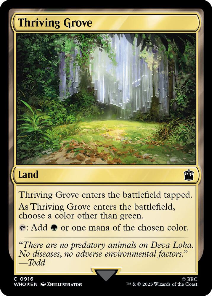 Thriving Grove (Surge Foil) (916) [Doctor Who]