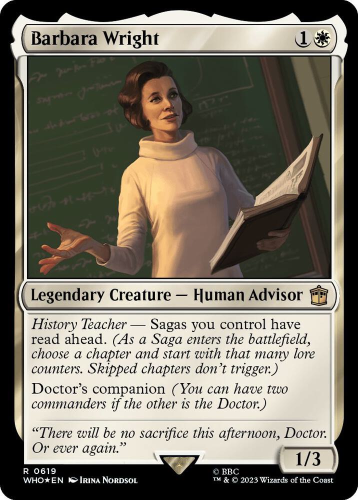 Barbara Wright (Surge Foil) (619) [Doctor Who]