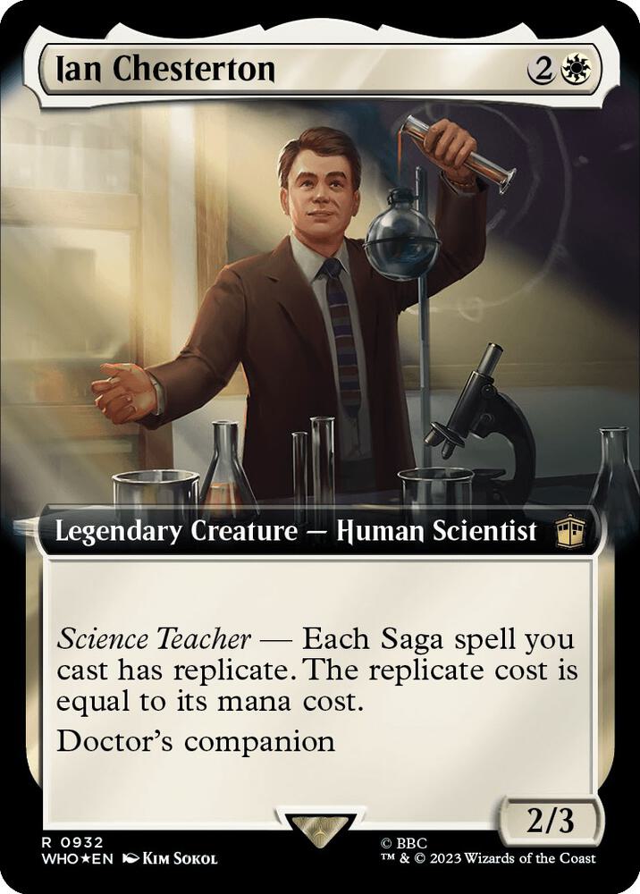 Ian Chesterton (Extended Art) (Surge Foil) (932) [Doctor Who] [Extended Art]
