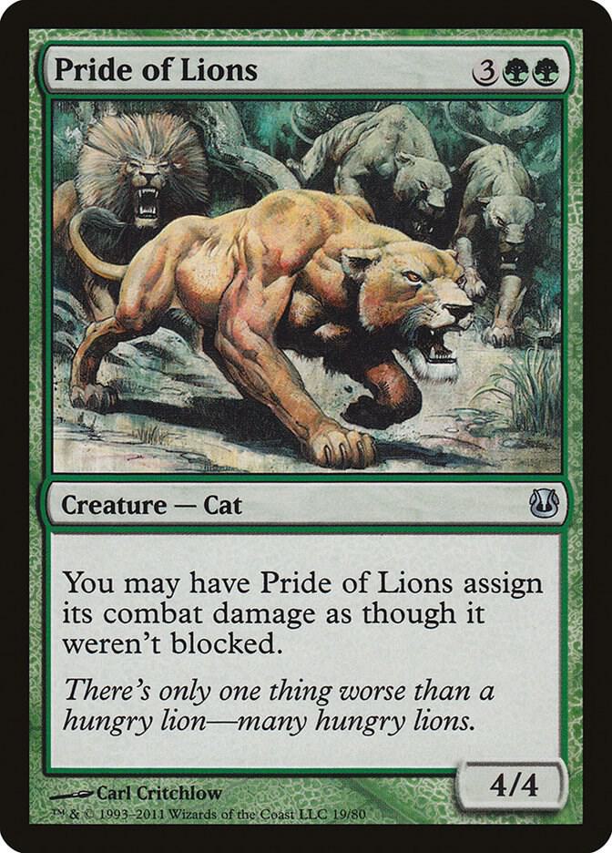 Pride of Lions (19) [Duel Decks: Ajani vs. Nicol Bolas]