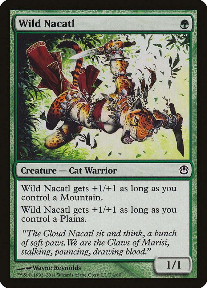 Wild Nacatl (4) [Duel Decks: Ajani vs. Nicol Bolas]