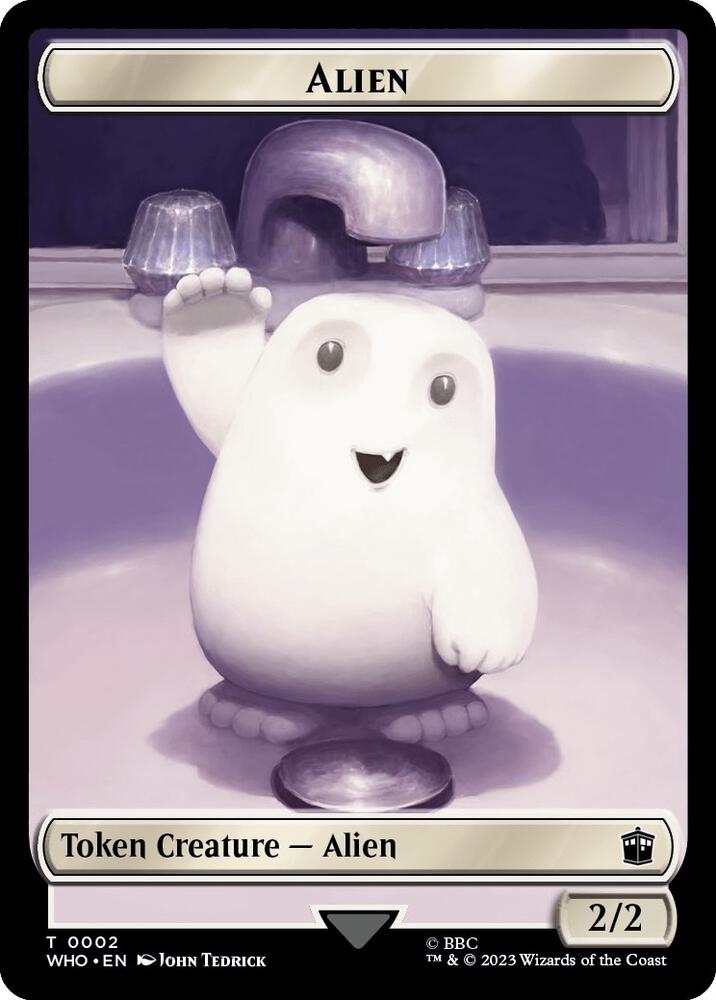 Alien // Dinosaur Double-Sided Token (2 // 20) [Doctor Who]