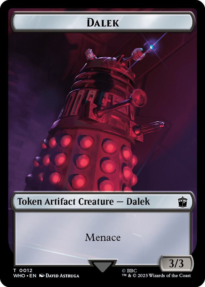 Dalek // Beast Double-Sided Token (12 // 17) [Doctor Who]