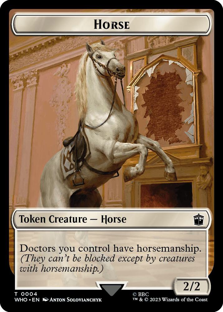 Horse // Clue (0022) Double-Sided Token (4 // 22) [Doctor Who]